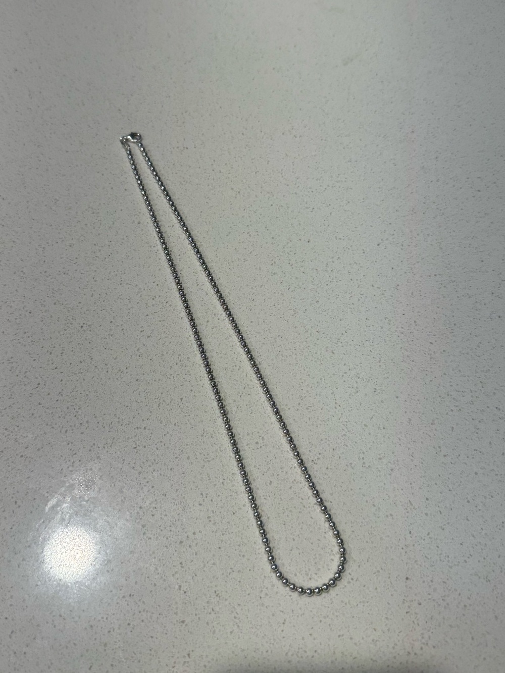 Sterling silver ball chain